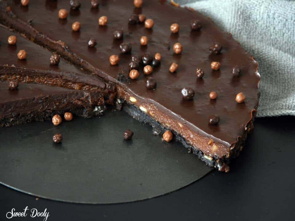 מתכון לעוגת שוקולד עם חמאת בוטנים עוגת שוקולד ללא אפייה