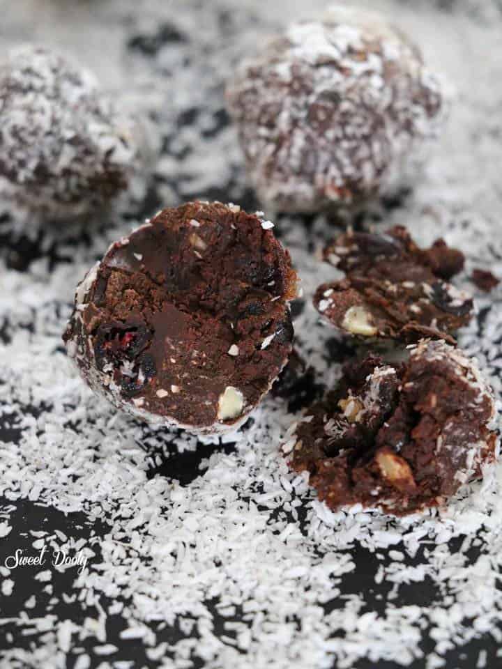 כדורי שוקולד טבעוניים