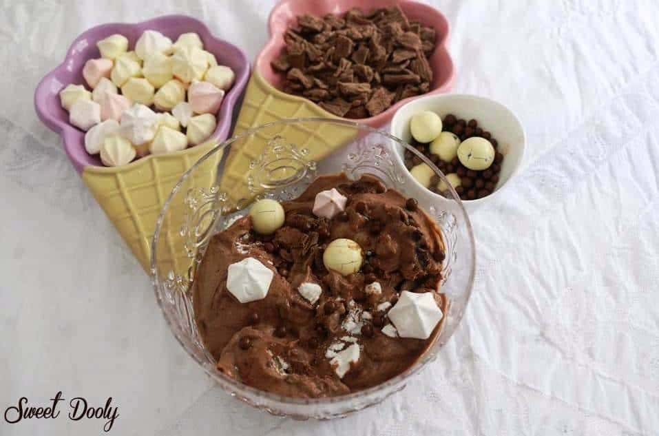 גלידת שוקולד ביתית בשלושה מצרכים