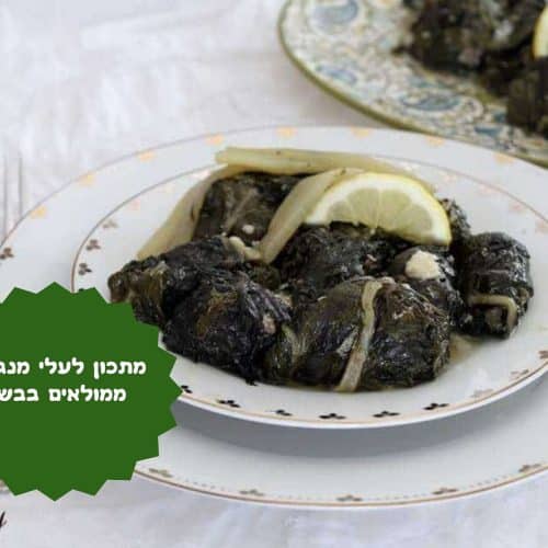 מתכון לעלי מנגולד ממולאים בבשר