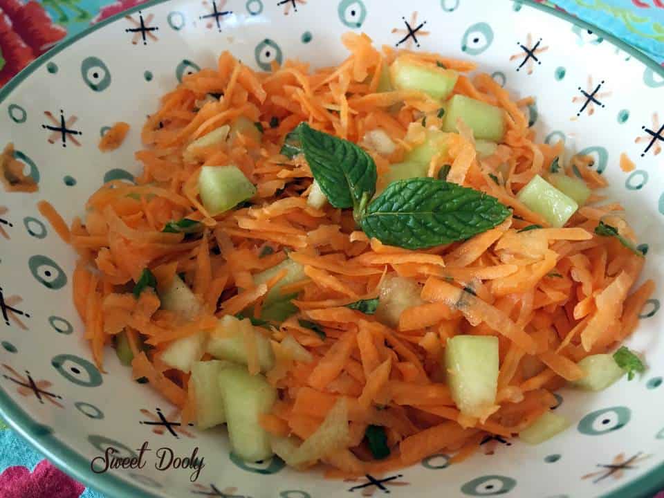 סלט גזר מילון ונענע