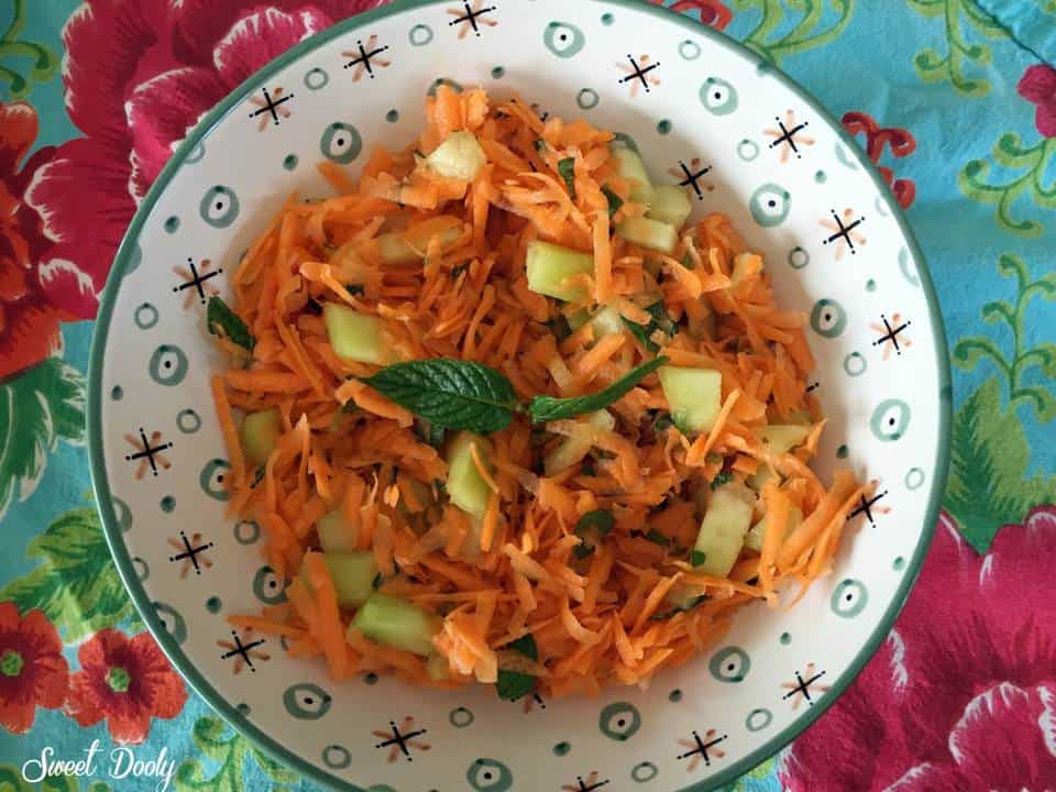 סלט גזר מילון ונענע