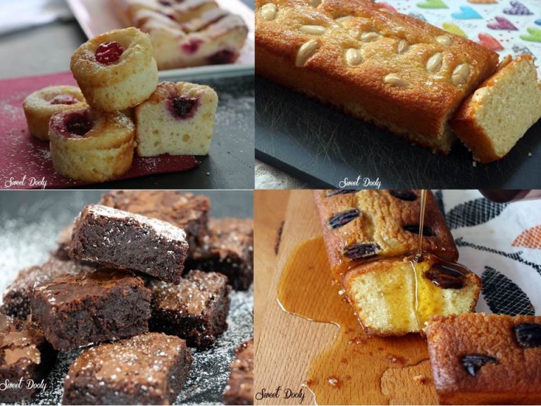 עוגות בחושות עם שקדים, מייפל, גבינה ושוקולד