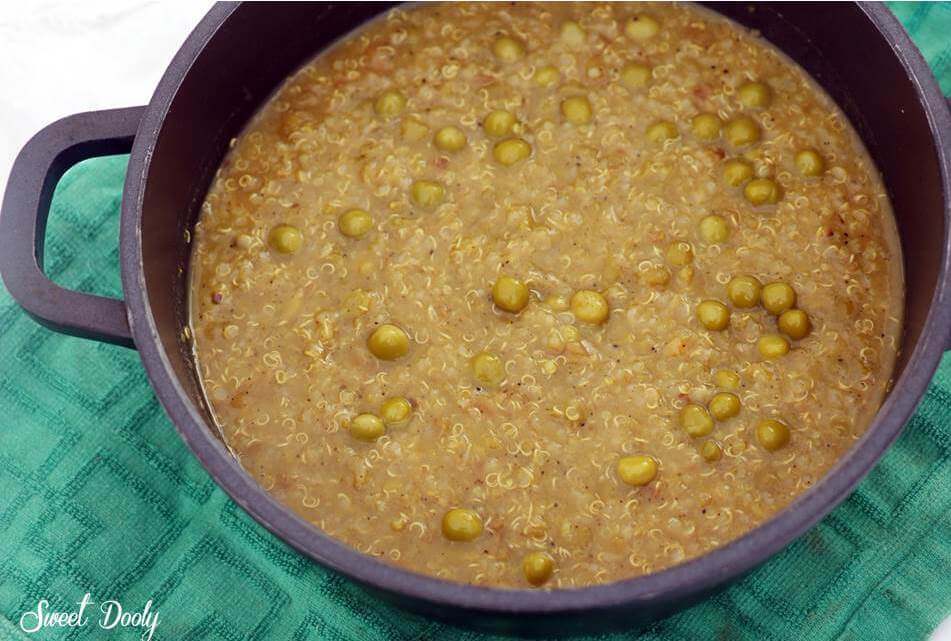 מרק קינואה ואפונה