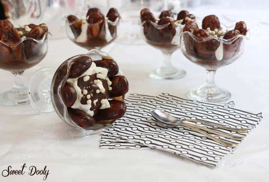 קינוח טירמיסו בכוסות עם שוקולד