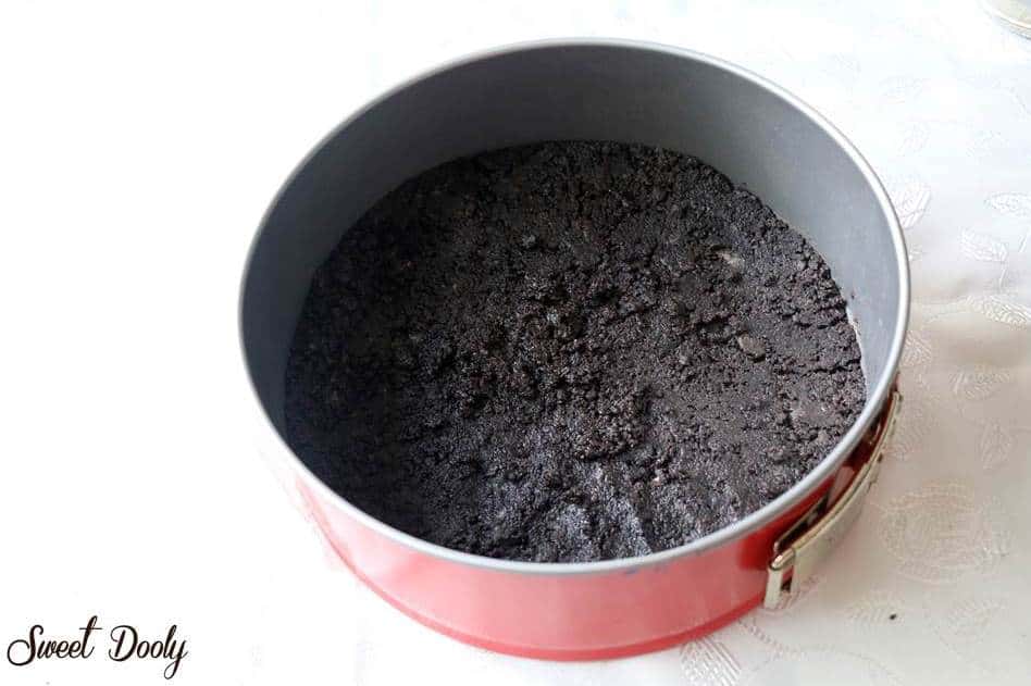 עוגת גבינה קרה עם עוגיות אוראו