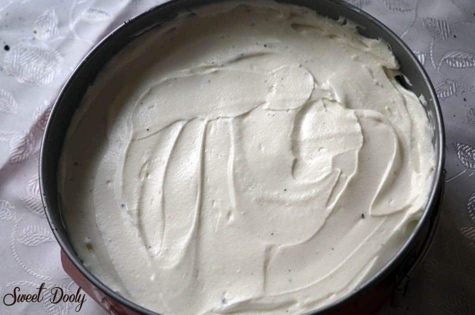 עוגת גבינה קרה עם עוגיות אוראו