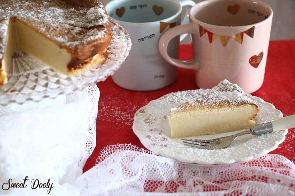 עוגת גבינה משלושה מרכיבים בלבד