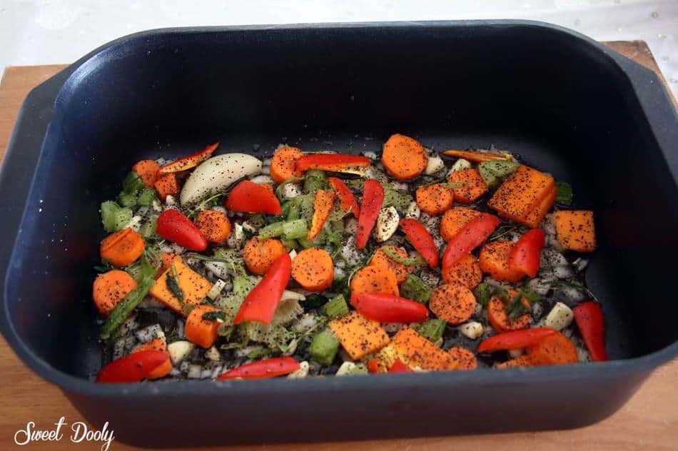 מתכון לאוסובוקו טלה בתנור עם ירקות