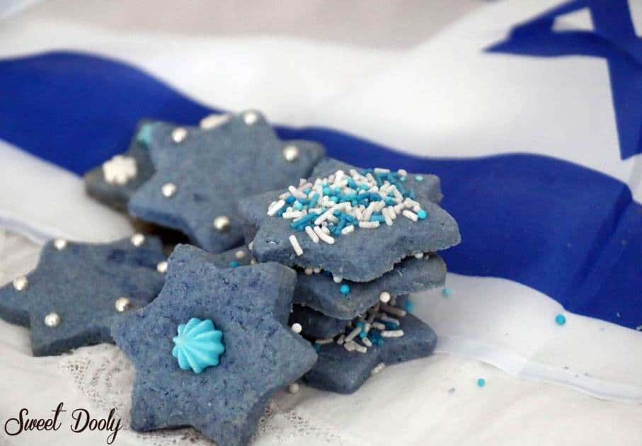 מתכון לעוגיות חמאה בצבעי כחול לבן ליום העצמאות