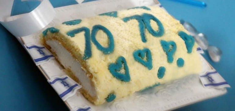 מתכון לעוגת רולדה בצבעי כחול לבן ליום העצמאות