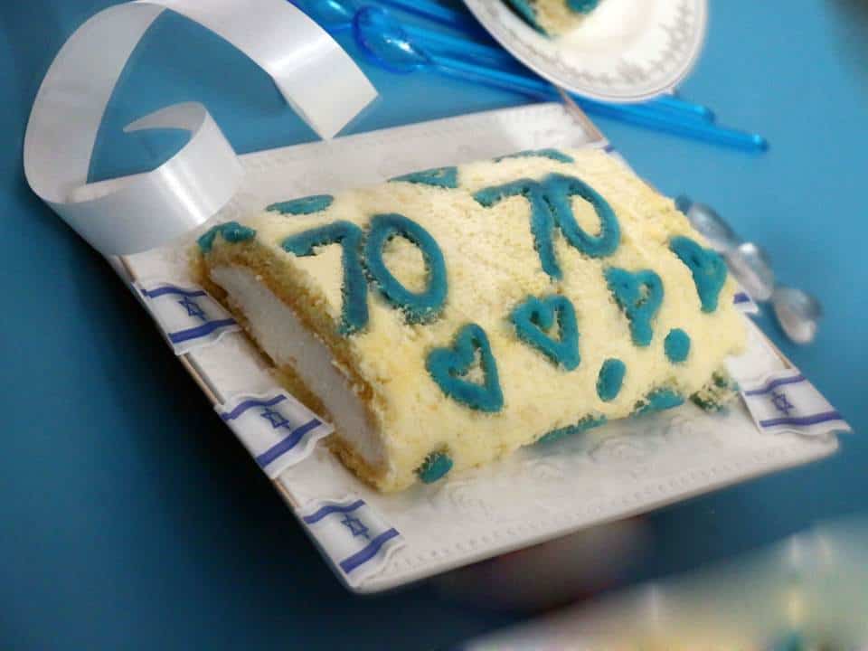 מתכון לעוגת רולדה בצבעי כחול לבן ליום העצמאות