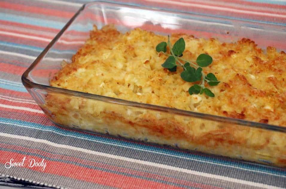 פשטידת פסטה וגבינות הכל בקערה אחת