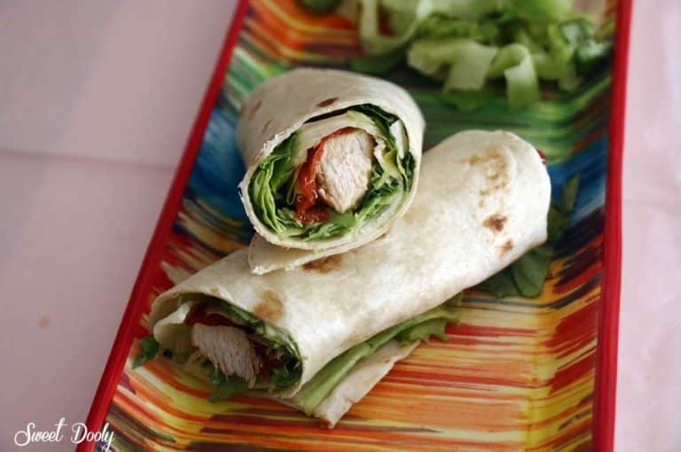 טורטיה עם חזה עוף מוקפץ וירקות טורטיה פיצוץ!