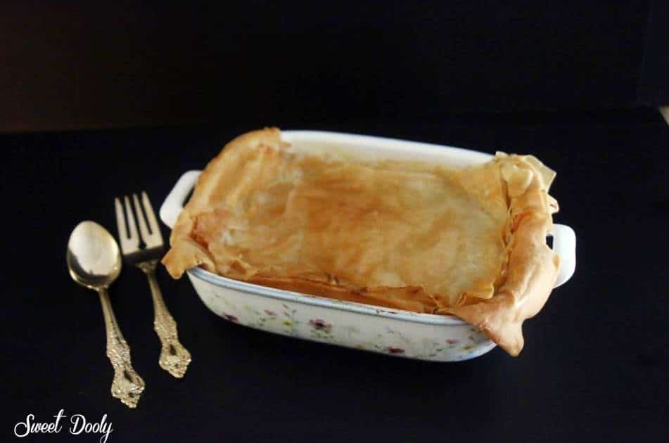 פילו עם מלבי, עוגה יוונית חלומית עם סירופ סוכר