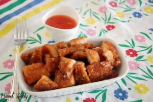 שניצל חזה עוף ברוטב צ'ילי