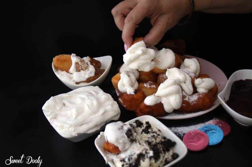 מתכון לסופגניות מיני עם קצפת