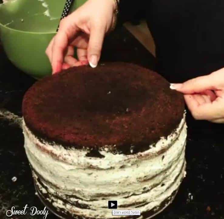 עוגת יומולדת מטפטפת ונוטפת עם גלידה הפוכה