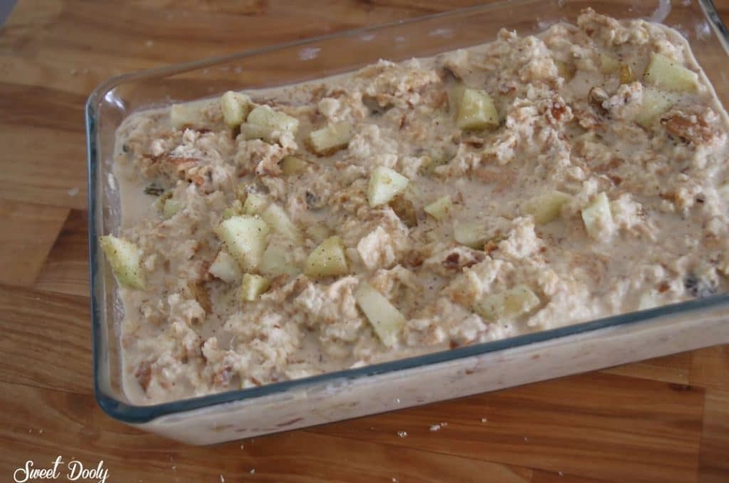 מתכון ללחם פודינג עם תפוחים