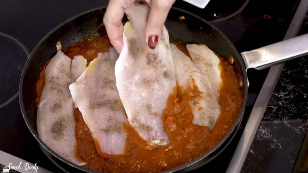 מתכון לדג בורי ברוטב עגבניות