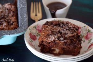 לחם פודינג עם שוקולד