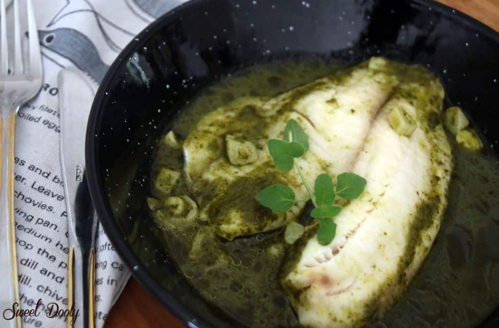 דג בורי בלימון ושום