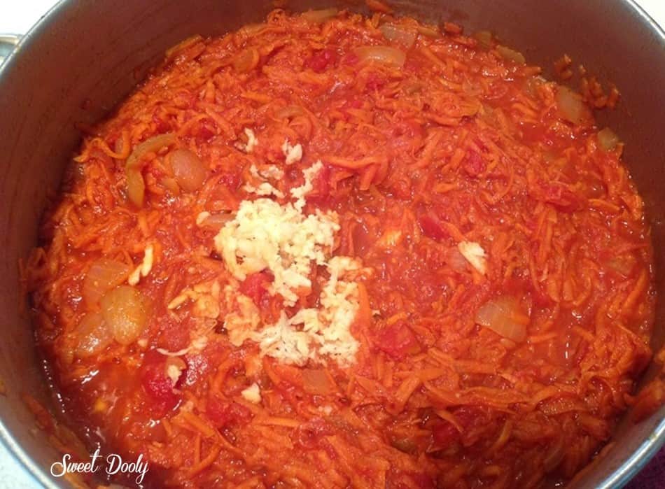 לזניית גזר ברוטב עגבניות ובשמל