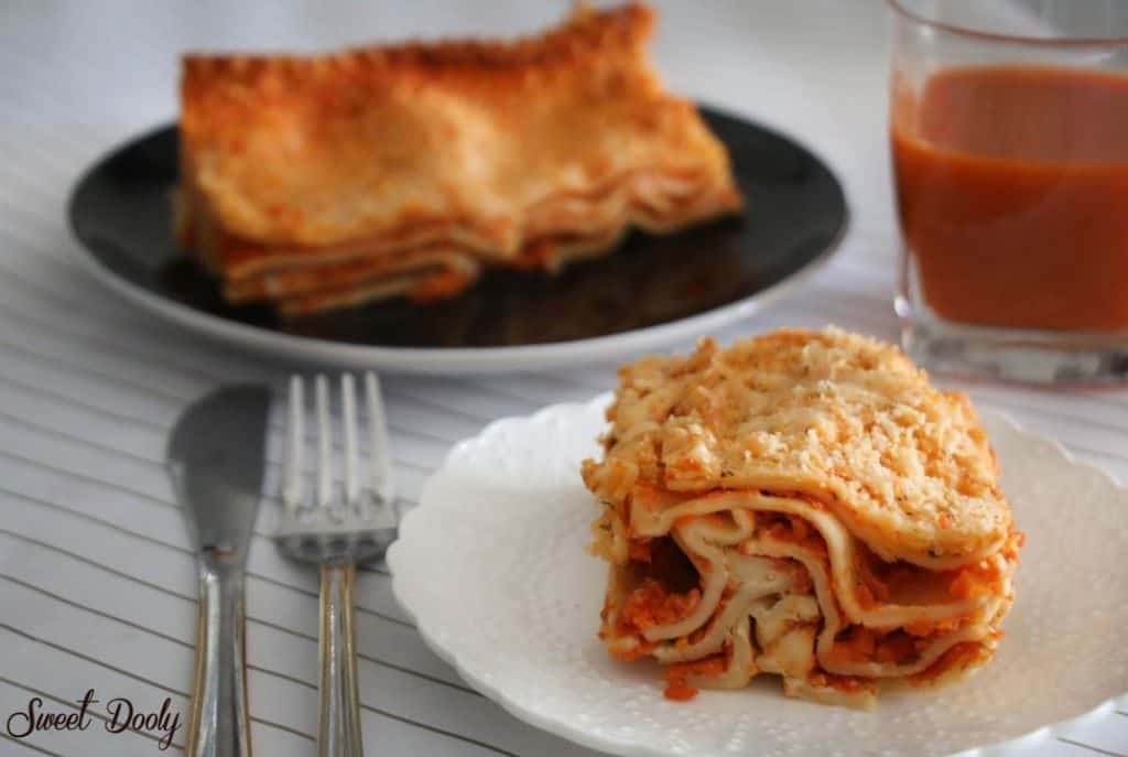 לזניית גזר ברוטב עגבניות ובשמל