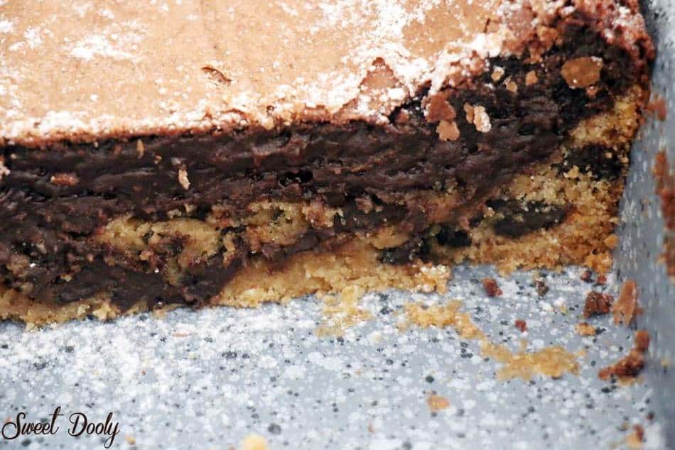 עוגת בראוניז ושוקולד צ'יפס
