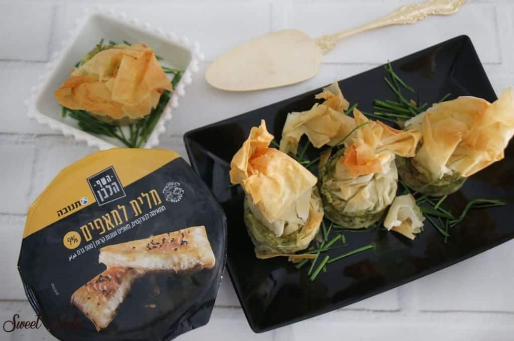 פילו עם תרד וגבינות