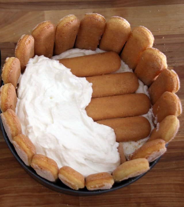 עוגת גבינה שארלוט עם פירות