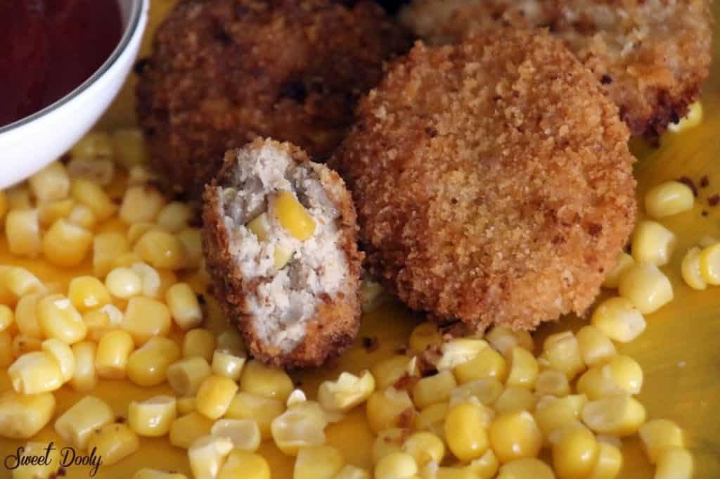 נגיסי שניצל עוף ותירס