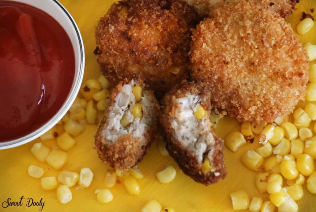 נגיסי שניצל עוף ותירס