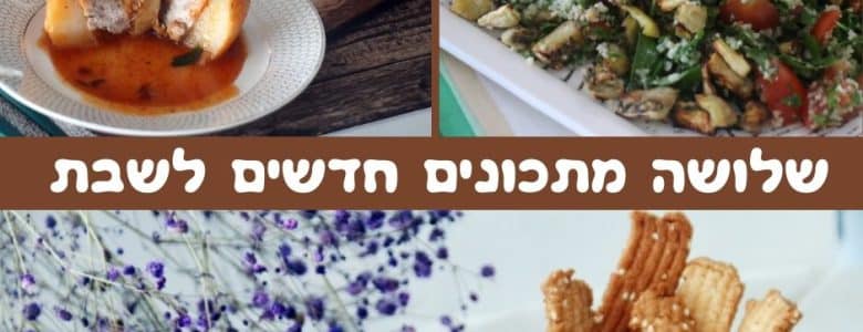 3 מתכונים חדשים לשבת