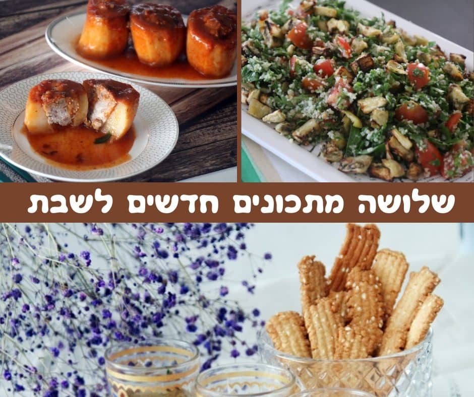 3 מתכונים חדשים לשבת