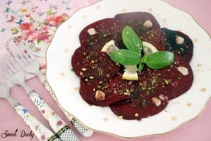 קרפצ'יו סלק פרווה טבעוני