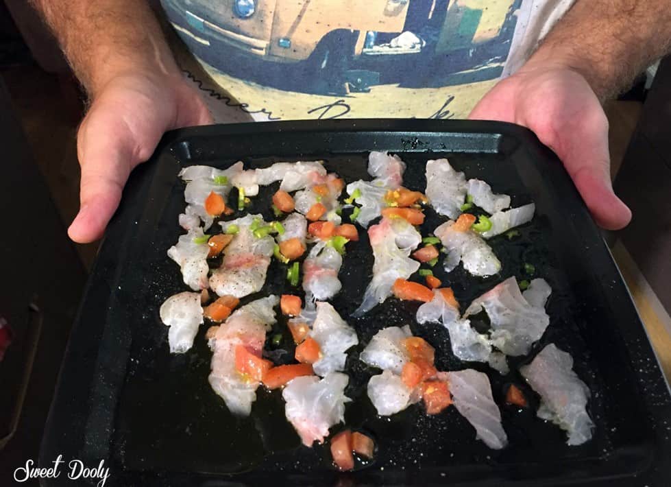 קרפצ'יו דג דניס מהיר הכנה