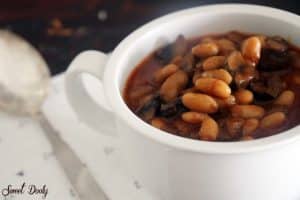 מרק שעועית לבנה ופטריות