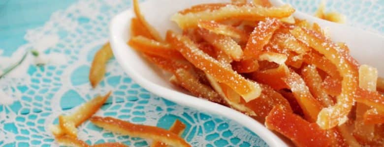 קליפות תפוזים מסוכרות ממכרות