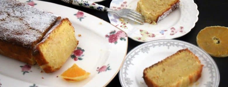 עוגת תפוזים ושקדים עם סירופ