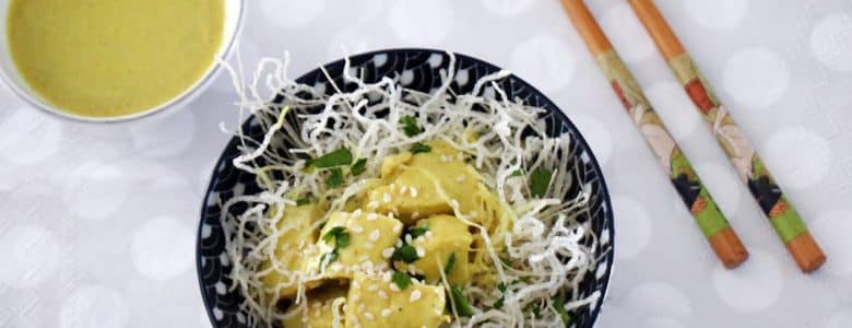 חזה עוף בקרם קוקוס וקארי