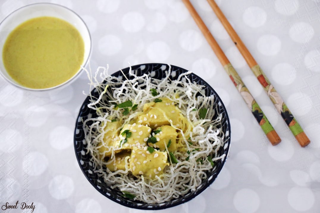 חזה עוף בקרם קוקוס וקארי