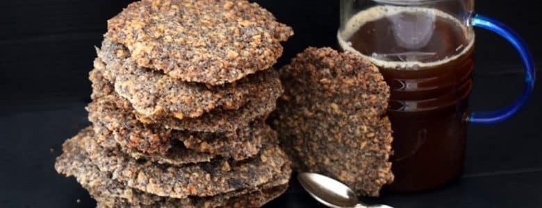 עוגיות שיבולת שועל ופרג פרווה