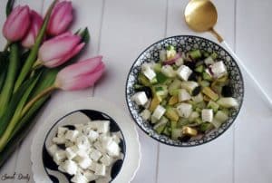 סלט תפוחי אדמה וגבינה