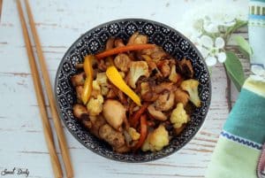 פרגיות מוקפצות עם ירקות