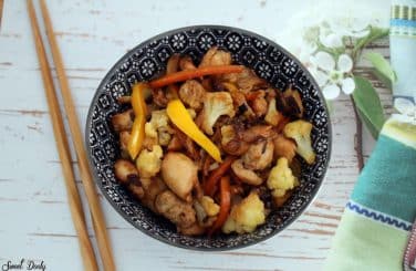 פרגיות מוקפצות עם ירקות