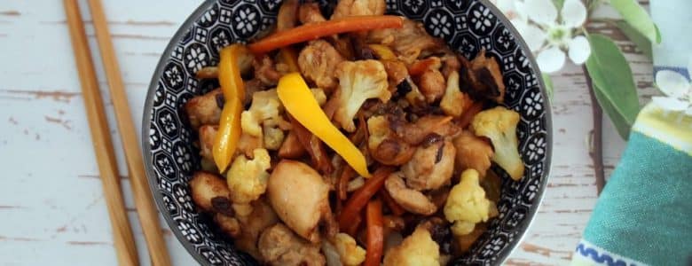 פרגיות מוקפצות עם ירקות