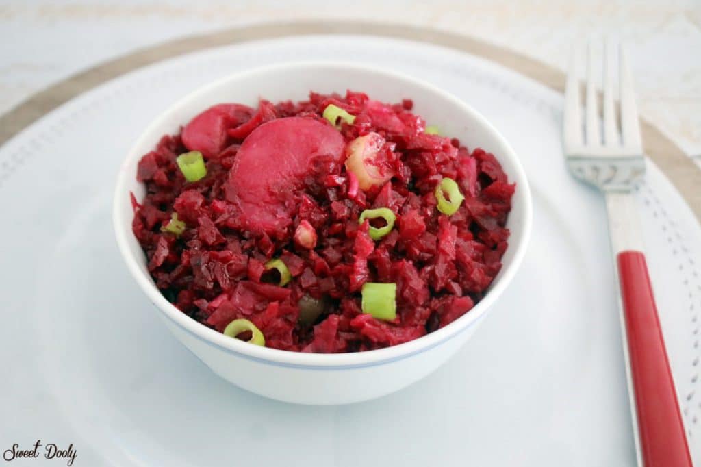 סלט סלק ושעועית לבנה נהדר