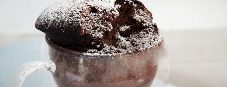 עוגת שוקולד בכוס במיקרו