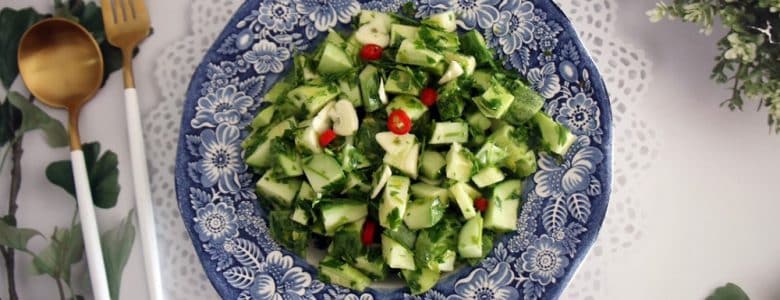 מתכון לסלט חרוש ופקוס טעים